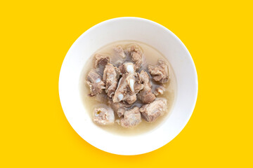 Boiled pork rib soup. Asian cuisine
