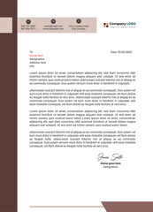 The unique professional modern corporate creative company fully editable a4 letterhead design template