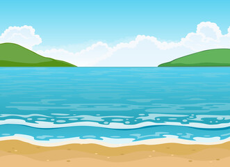 sea background cartoon