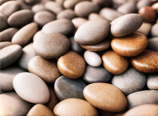 pebbles of the beach photo wallpaper