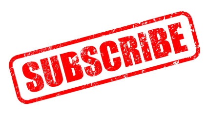 subscribe red text stickers grunge stamp illustration background