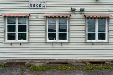 Bahnhof in Dokka, Norwegen