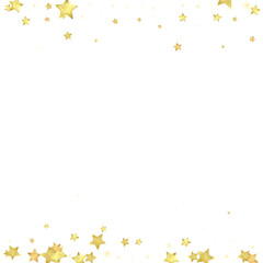 Magic stars vector overlay.  Gold stars scattered