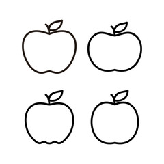 Apple icon vector illustration. Apple sign and symbols for web design.