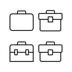 Briefcase icon vector illustration. suitcase sign and symbol. luggage symbol.