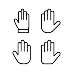 Hand icon vector illustration. hand sign and symbol. hand gesture
