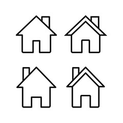 Home icon vector illustration. House sign and symbol