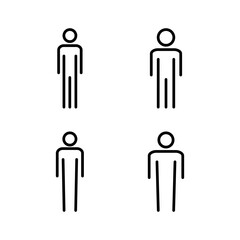 Man icon vector illustration. male sign and symbol. human symbol