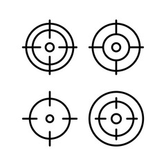 Target icon vector illustration. goal icon vector. target marketing sign and symbol