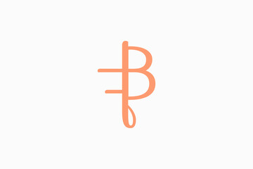 Initial Letter BF Vector Logo Design Template