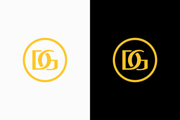 Initial Letter dg Vector Logo Design Template - obrazy, fototapety, plakaty