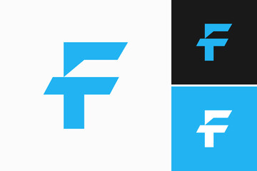 Initial Letter TF Vector Logo Design Template