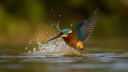 Fototapeta premium Kingfisher Generative AI