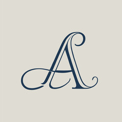 alphabet letter a vector illustration symbol.