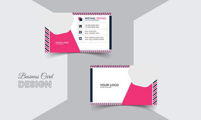 Corporate business card template, Modern business card design template, Clean professional business card template, visiting card, business card template.