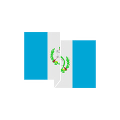 Guatemala flags icon set, Guatemala independence day icon set vector sign symbol