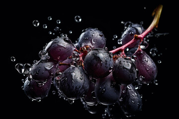 Fototapeta na wymiar Midjourney generated image of fresh Wild Grape