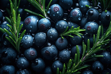 Midjourney generated image of a luscious Juniper berry