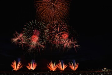 Fireworks in summer Festa, Utsunomiya, Tochigi, Japan
