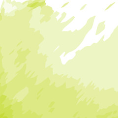 Abstract spots in trendy spring green hues in a watercolor manner. Background texture. Isolate. EPS