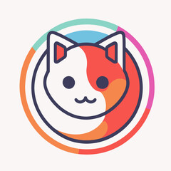 Happy Cat, Digital art.