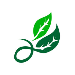 vegan logo template. Icon Illustration Brand Identity. Isolated and flat illustration. Vector graphic