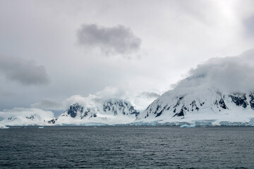 Sailing through the Neumayer Channel in Antarctica