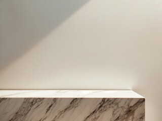 marble table wall and free space.