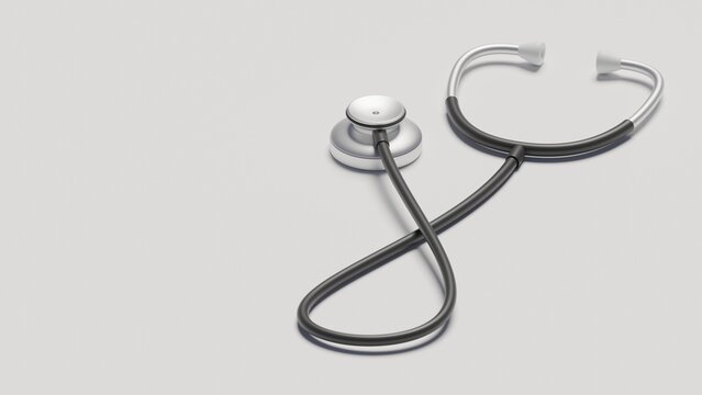Medical stethoscope 3d rendering.