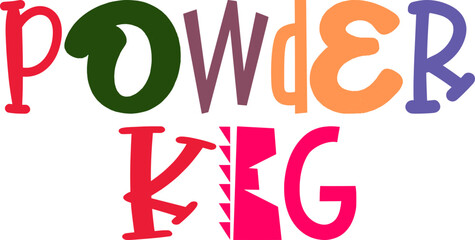 Powder Keg Calligraphy Illustration for Infographic, Icon, Logo, Decal
