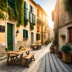 street in the old town of dubrovnik croatia