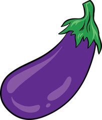 CUTE AND UNIQUE EGGPLANT VECTOR