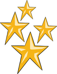 CUTE AND UNIQUE STARS VECTOR