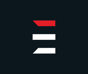 E letter logo and alphabet design illustration