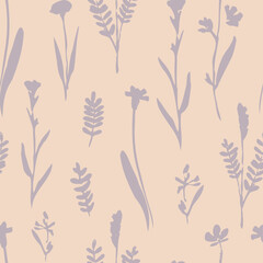 Floral seamless pattern vintage. Vector hand drawn illustration