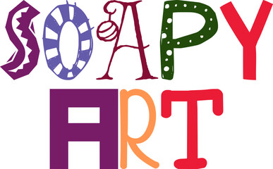 Soapy Art Typography Illustration for Social Media Post, Brochure, Flyer, Newsletter