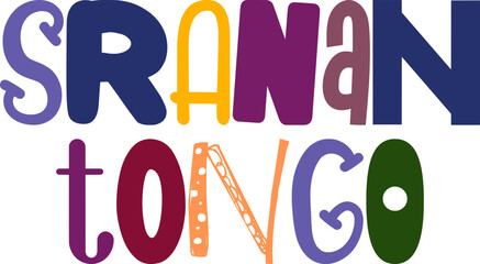 Sranan Tongo Calligraphy Illustration for Book Cover, Newsletter, Motion Graphics, Bookmark 