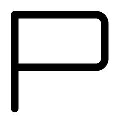 Fototapeta premium flag of user interface outline icon set