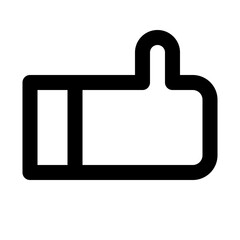 like of user interface outline icon set