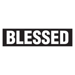 Blessed Text T shirt Design Vector