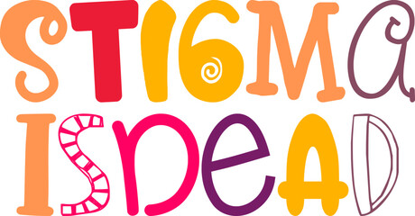 Stigma Isdead Calligraphy Illustration for Sticker , Newsletter, Bookmark , Motion Graphics