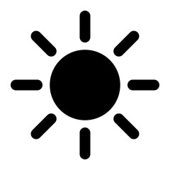 brightness of user interface solid icon set