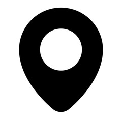 location of user interface solid icon set