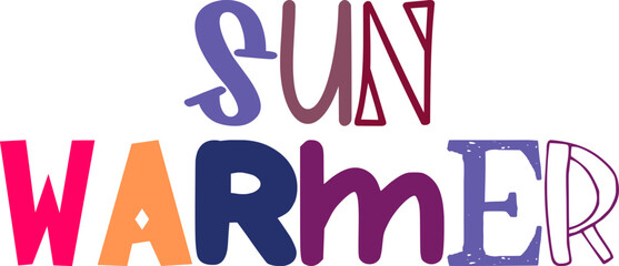 Sun Warmer Hand Lettering Illustration for Logo, Packaging, Motion Graphics, Presentation 