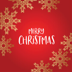 Red Christmas background - Merry Christmas post