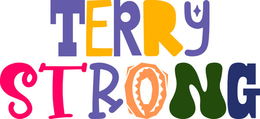 Terry Strong Calligraphy Illustration for Bookmark , Stationery, Brochure, Book Cover