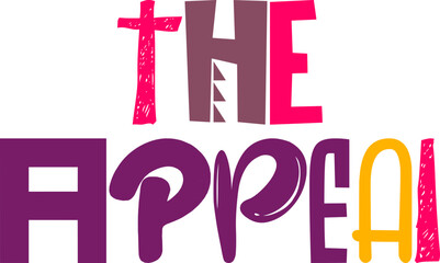 The Appeal Hand Lettering Illustration for Icon, Social Media Post, Poster, Label