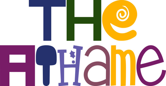 The Athame Typography Illustration for Motion Graphics, Logo, Mug Design, Bookmark 