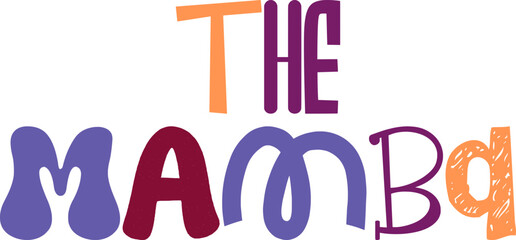 The Mamba Hand Lettering Illustration for Decal, Icon, Infographic, Packaging