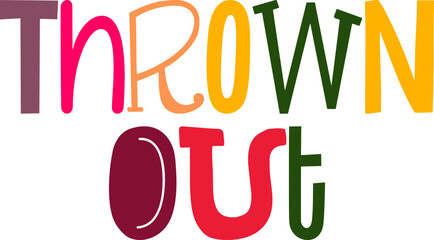 Thrown Out Calligraphy Illustration for Packaging, Brochure, Motion Graphics, Social Media Post